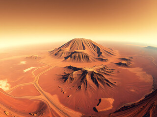 a view of the desert 