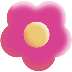 Pink flower illustration