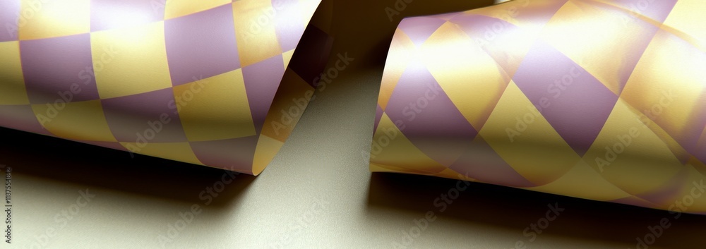 Aufkleber a groovy hippie 70s-style psychedelic checkerboard background with wavy grid tiles. the pattern is g