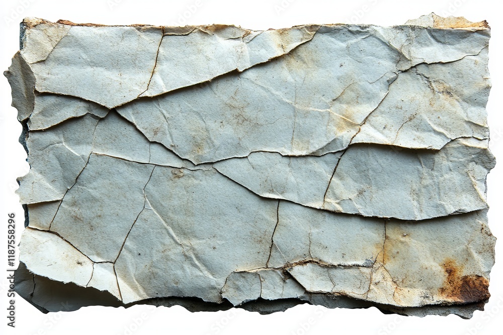 Poster versatile in its use, the crumpled texture of white paper functions as an effective background