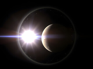 Obraz premium planet in the space
