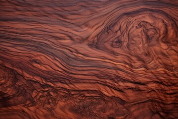 Fototapeta premium dark reddish brown wood grain texture with layered waves