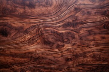 Fototapeta premium warm mahogany wood grain texture with curved knot