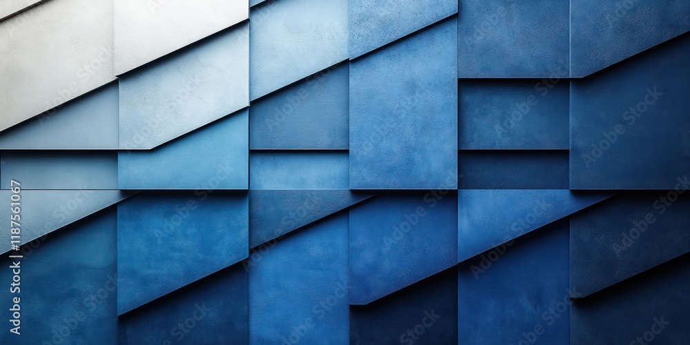 Aufkleber abstract blue and white diagonal stripes background with soft lighting and gradient effect