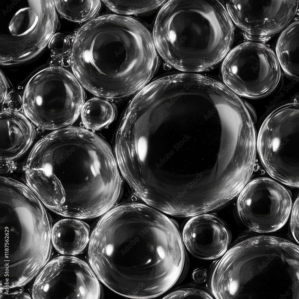 Poster glamorous seamless pattern of rhinestones and diamonds with sparkles on a dark background. perfect f