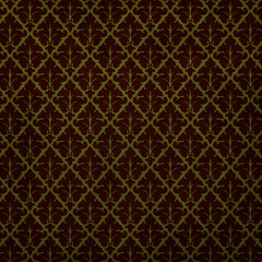 Background paper or fabric, with floral damask and baroque, seamless ornamental pattern
