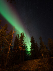 カラフルなオーロラ