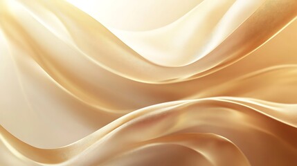 Obraz premium Golden Fabric Waves Abstract Background Design
