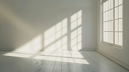 Obraz premium Empty Room with Light Streaming In