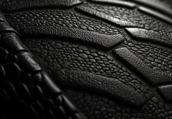 Fototapeta premium An abstract pattern background includes a hexagon shape transitioning from black to gray through a gradient. This modern illustration can be effectively utilized for publications, covers, posters,