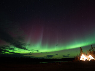 美しいオーロラが見えた日