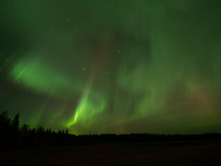 美しいオーロラが見えた日