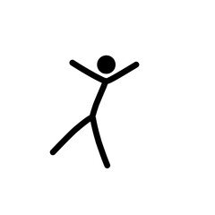 stick man poses and gestures