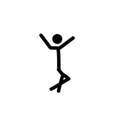 stick man poses and gestures