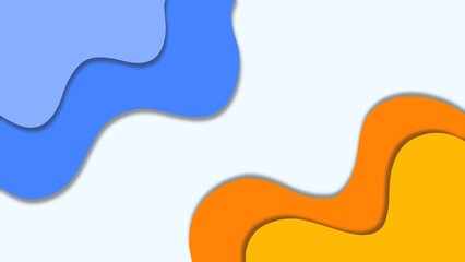 Cute blue orange abstract background	