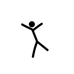 stick man poses and gestures