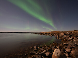 オーロラのある景色