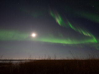 オーロラのある景色