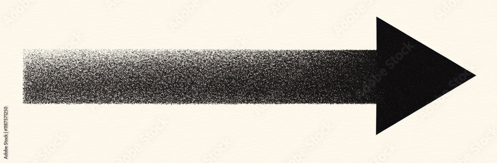 Poster a background comprised of a horizontal black halftone arrow design