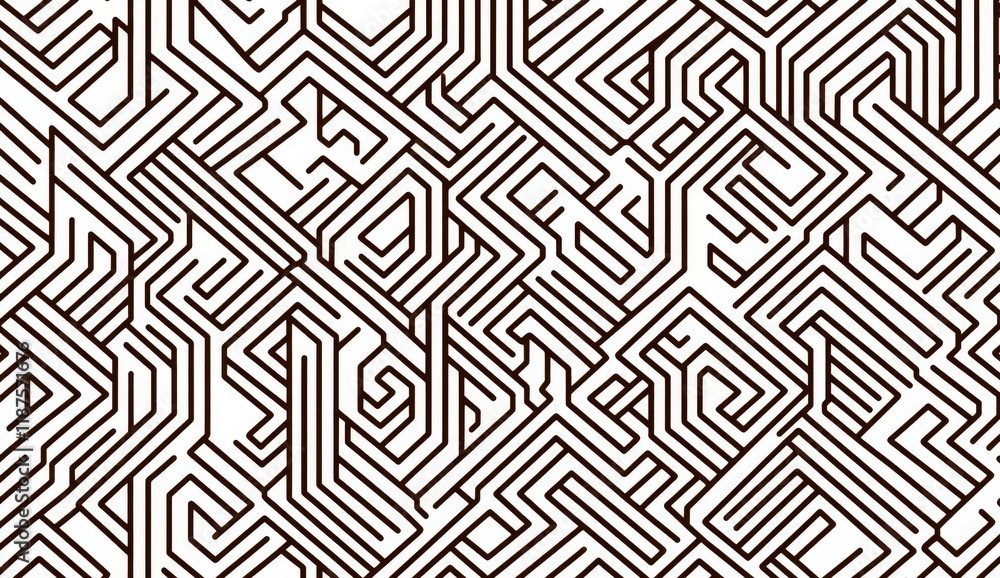 Aufkleber luxurious art deco pattern with a seamless gold hexagon and striped lines, available in png format w