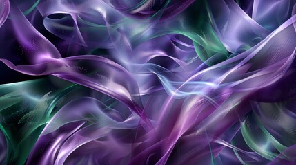 Obraz premium Abstract Purple Green Swirls Wallpaper