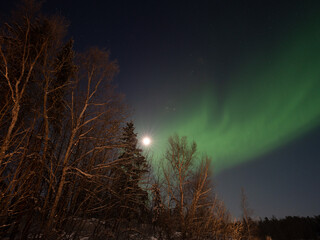 オーロラのある景色