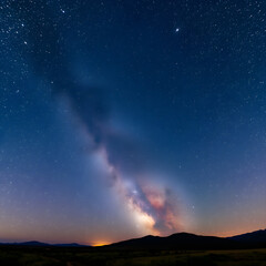 Naklejka premium starry night sky