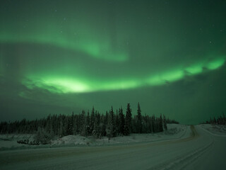 オーロラのある景色