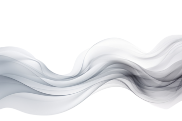 Fluid black and white waves create an elegant and minimalist aesthetic in a serene composition