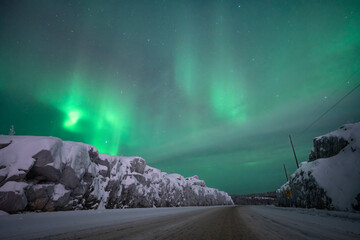 オーロラのある景色