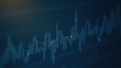 Abstract Stock Market Data Graph Visualization