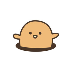 Simple drawings of animal cartoon characters