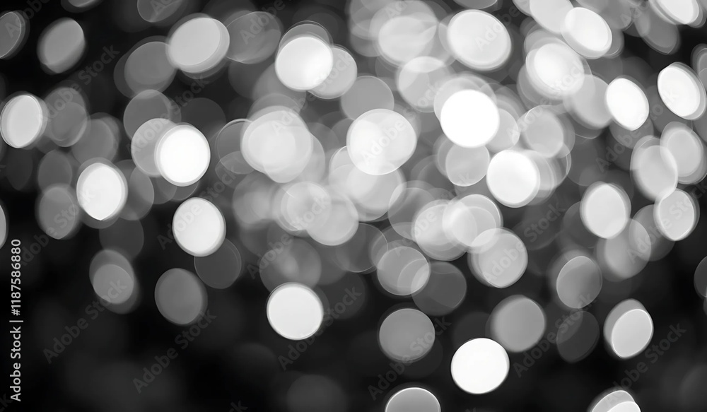Poster abstract blurred background with soft bokeh lights.