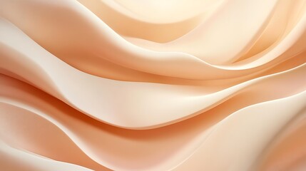 Obraz premium Abstract Peach Colored Fabric Draped Softly