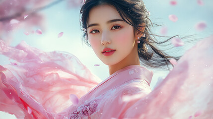 japan, Japanese women, kimono, geisha, Japanese clothing, Japanese art, beauty, fragility, scene, art, glittering, pretty, smile, cute, Kawaii, shrine, temple, scenery, flower, cherry blossoms, rain, 