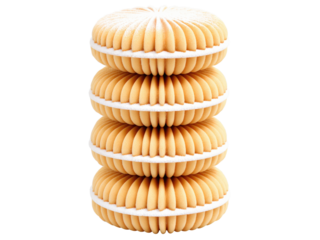 Alfajores Buttery shortbread cookies sandwiched with dulce de leche, coated in powdered sugar and arranged in an eye-catching spiral formation.