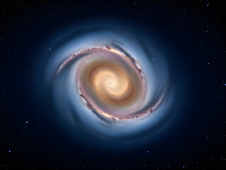 Obraz premium spiral galaxy in the space