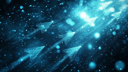 Frozen Ascension: Abstract Concept of Progress and Direction Through Icy Depths