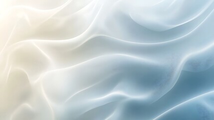 Fototapeta premium Abstract Soft Blue and White Fabric Drapes