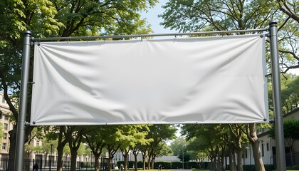 banner on the street mockup