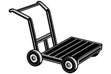 It's a beautiful hand truck. Isolated on a white background