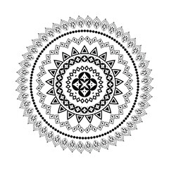Vector lineal mandala background