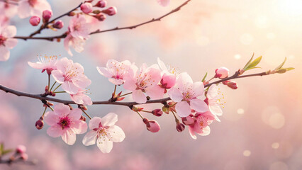 Obraz premium pink cherry blossom