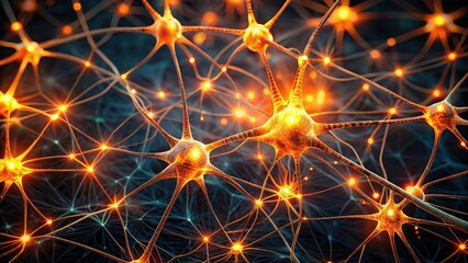 Glowing Neural Network Minimalist AI Art