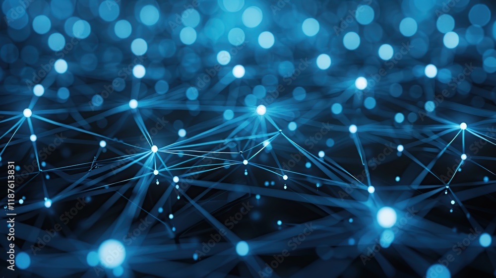 Aufkleber abstract digital communication background showcasing interconnection lines and network patterns