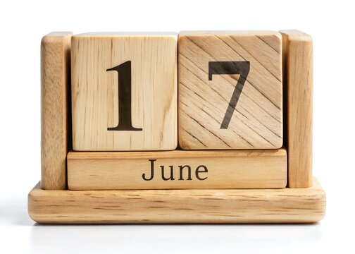 Handmade Wood Calendar June 17th Fashion Photography