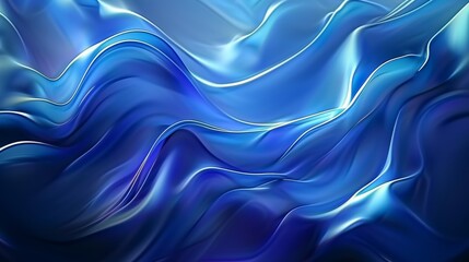 Obraz premium Abstract Blue Wave Wallpaper