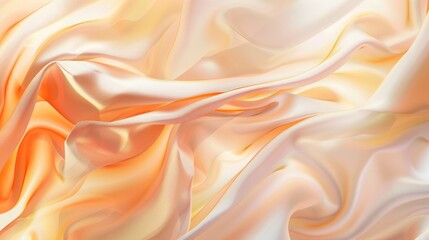 Obraz premium Abstract Silk Drape, Peach and Cream Texture