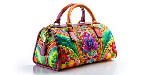 Stylish Fashion Bag Isolated on White Background - Trendy Accessories, Elegant Designs, Modern Handbags, Chic Styles, Fashionable Tote Bags, Designer Purses, Luxury Fashion Items, Seasonal Trends