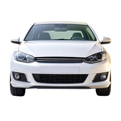 car isolated on transparent white background, clipping path